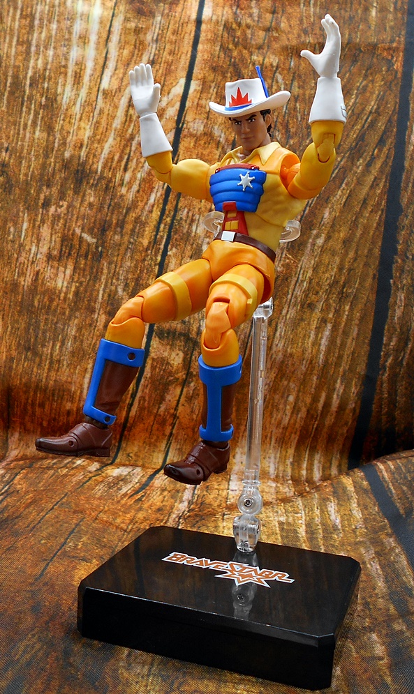 A Retro 80's Bravestarr Handlebar Vintage Action Figure Toy by